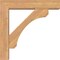 Ekena Millwork Legacy Block Smooth Bracket w/ Offset Brace, Western Red Cedar, 5 1/2"W x 24"D x 24"H BKT0604X24X24LEC05SWR - alternate 3